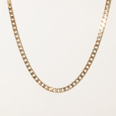 9K Yellow Gold Curb Link Chain | 5.24mm | 21