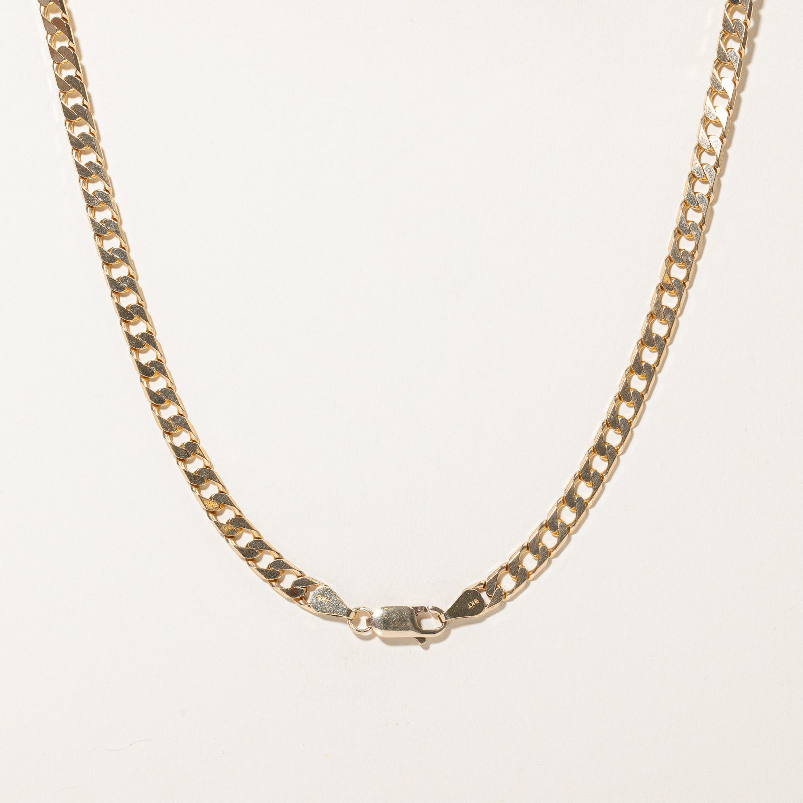 9K Yellow Gold Curb Link Chain | 5.24mm | 21"