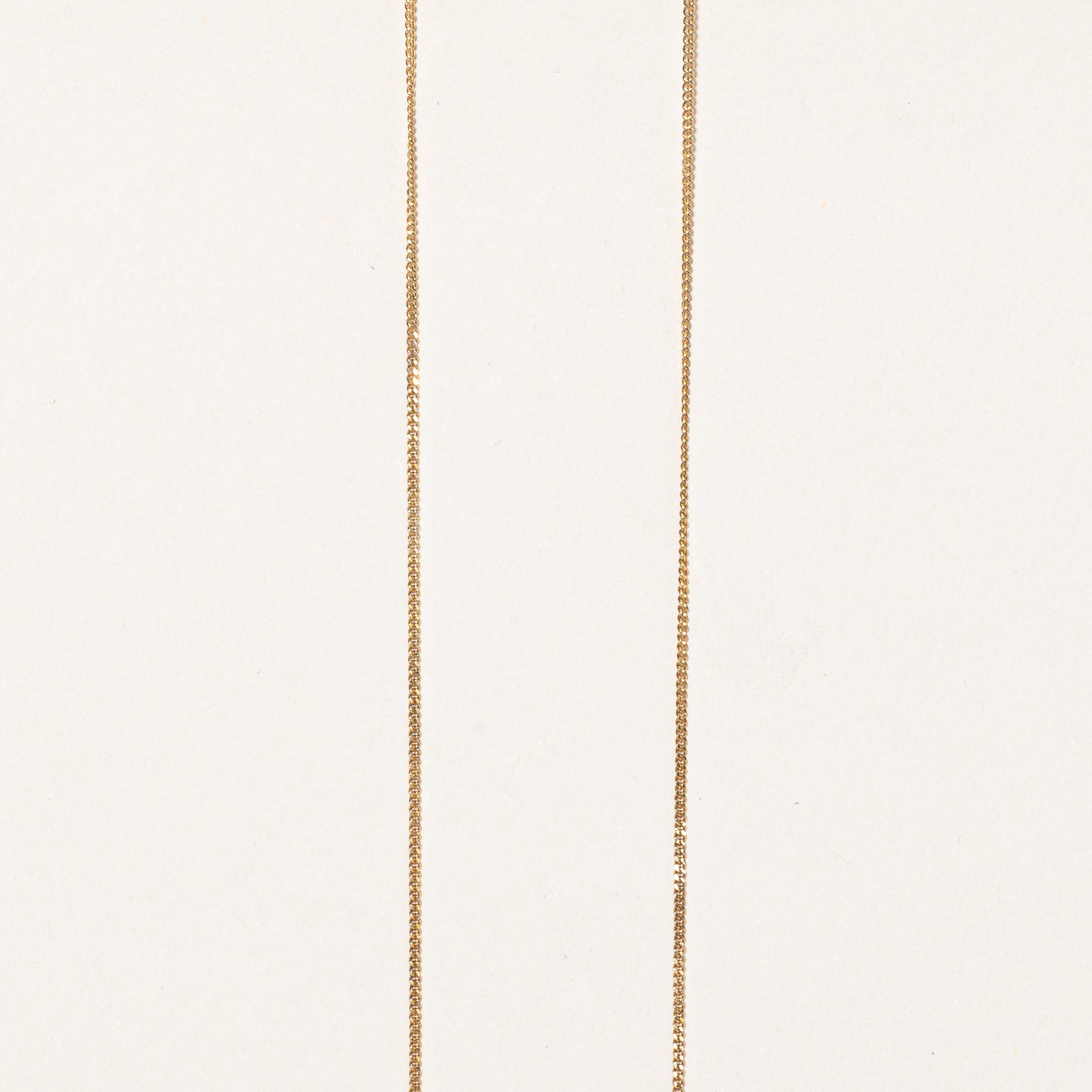 10K Yellow Gold Curb Link Chain | 0.90mm | 16"
