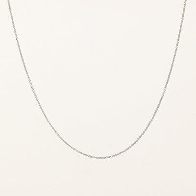 'Effy' 14K White Gold Cable Link Chain | 1.21mm | 18