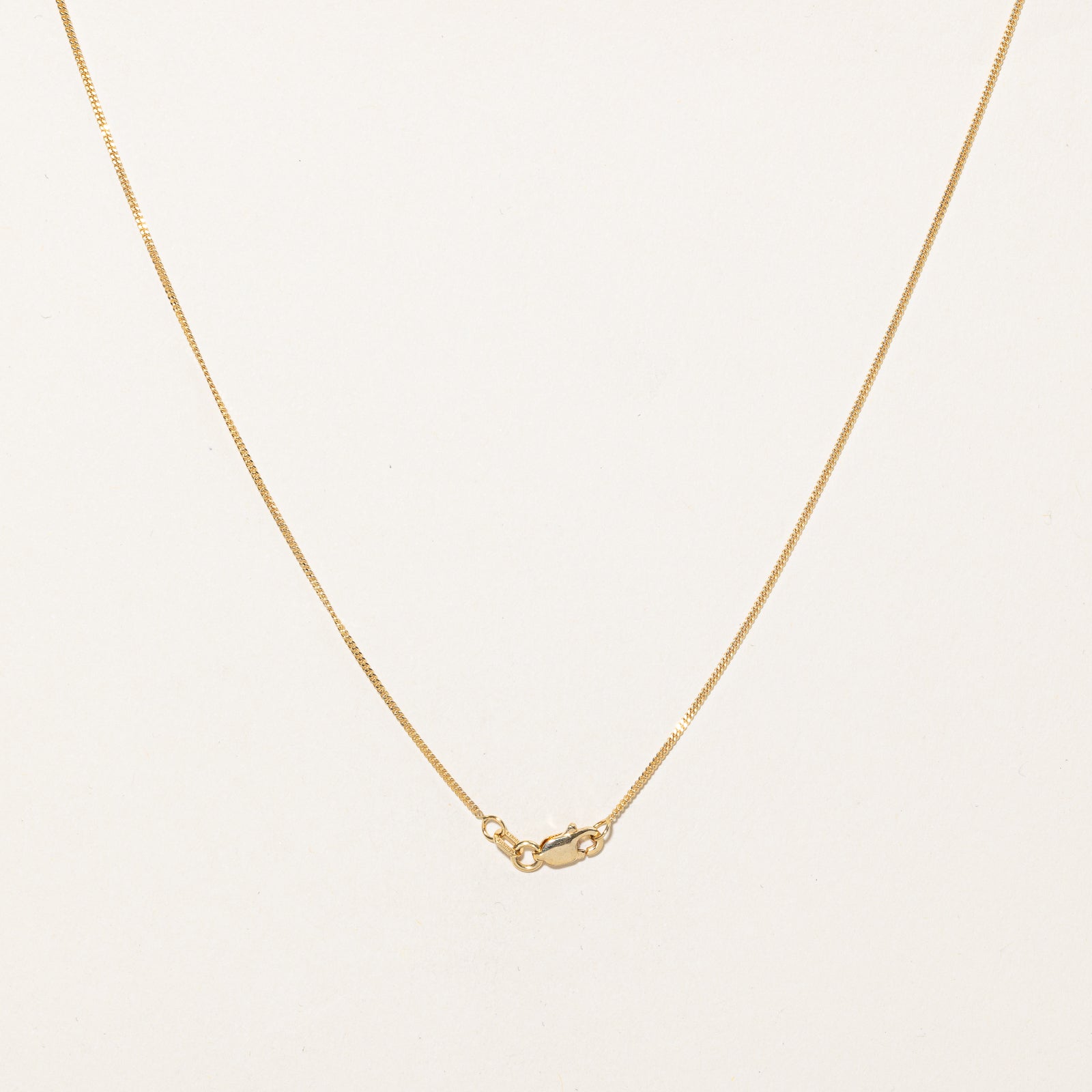 14K Yellow Gold Curb Link Chain | 1.04mm | 18"