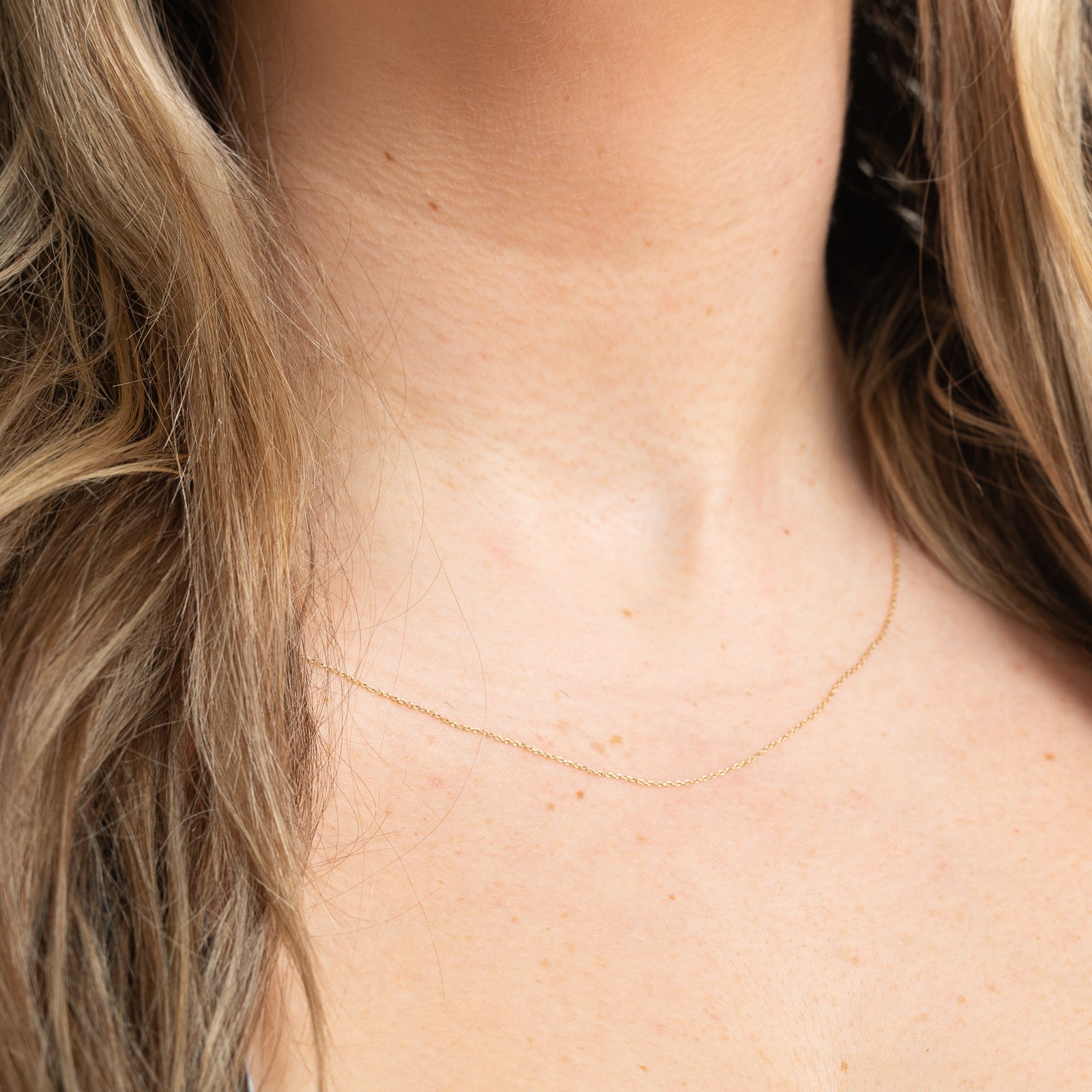 10K Yellow Gold Cable Link Chain | 0.85mm | 18"