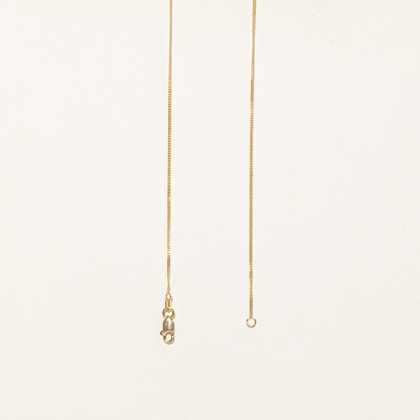 14K Yellow Gold Curb Link Chain | 1.04mm | 18"