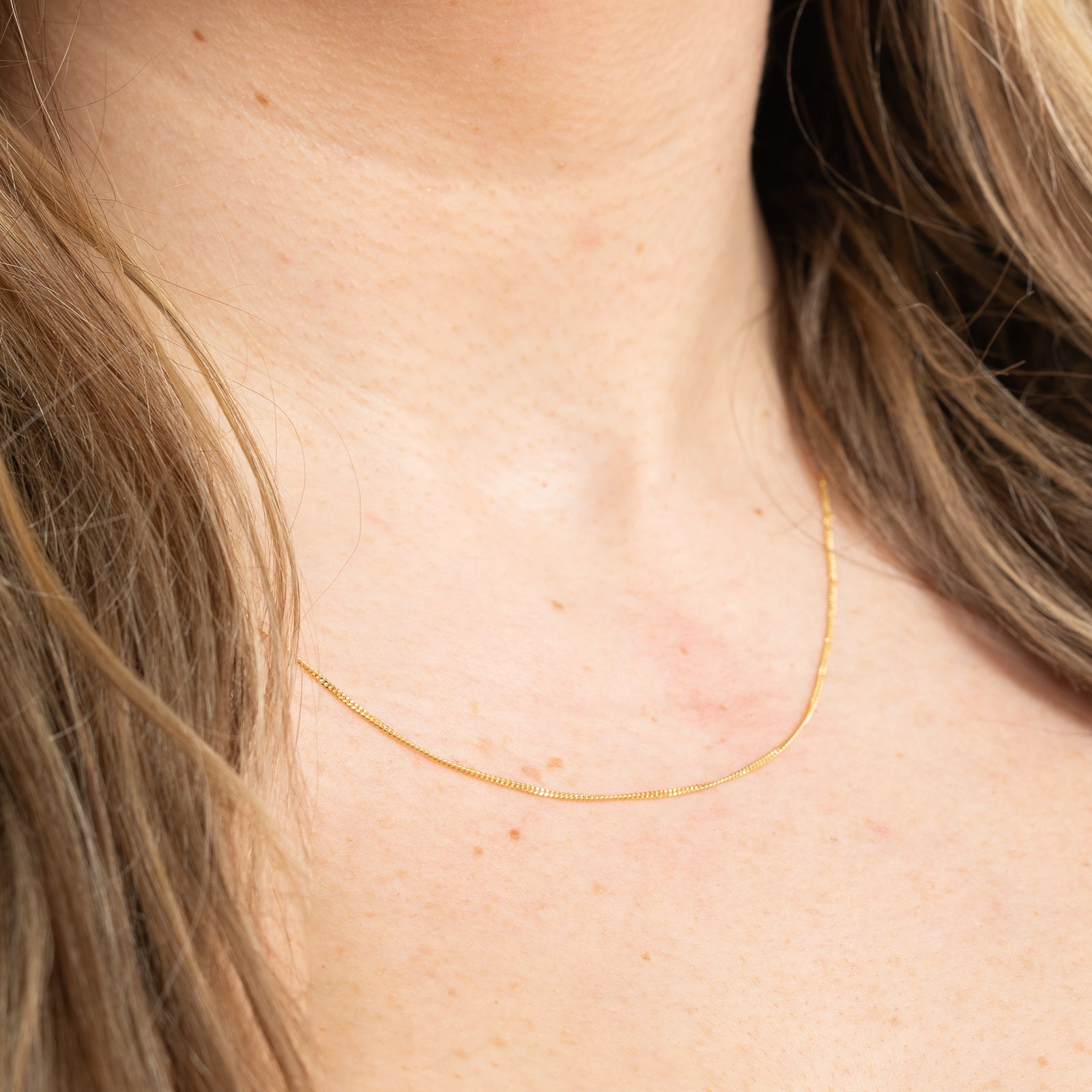 14K Yellow Gold Curb Link Chain | 1.04mm | 18"