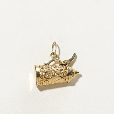 Vintage 8K Yellow Gold Beer Stein Charm