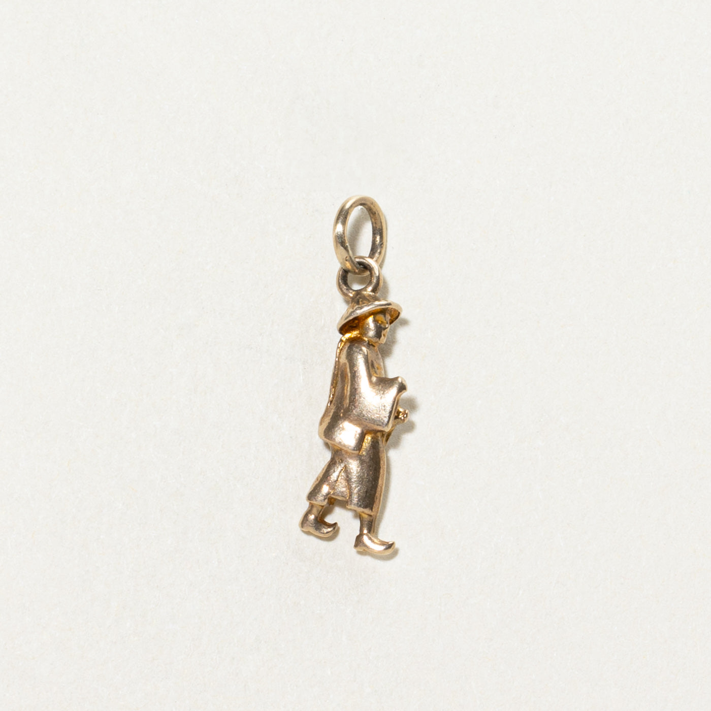 9K Yellow Gold Walking Person Charm