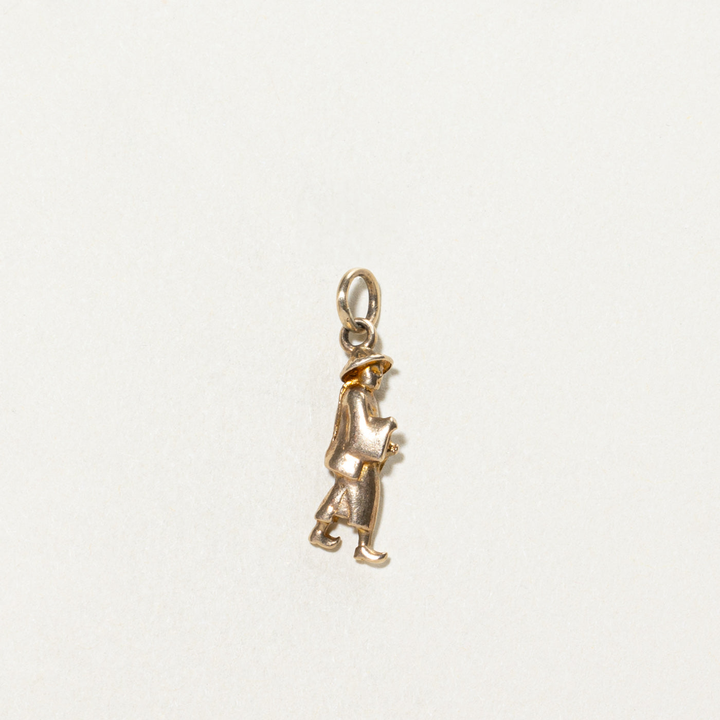 9K Yellow Gold Walking Person Charm