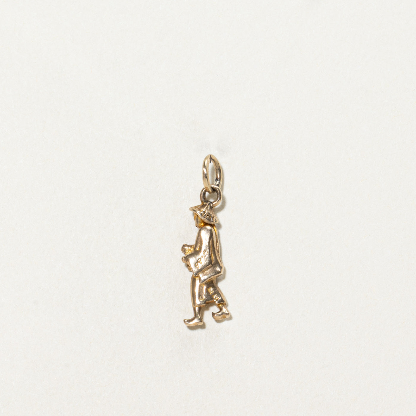 9K Yellow Gold Walking Person Charm