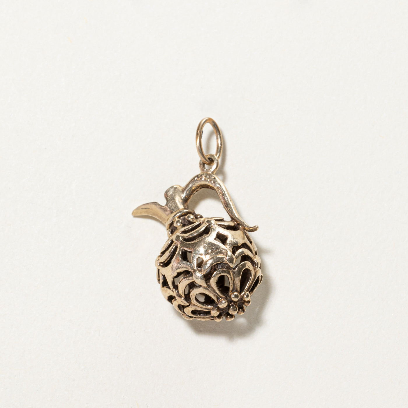 10K Yellow Gold Ornate Carafe Charm