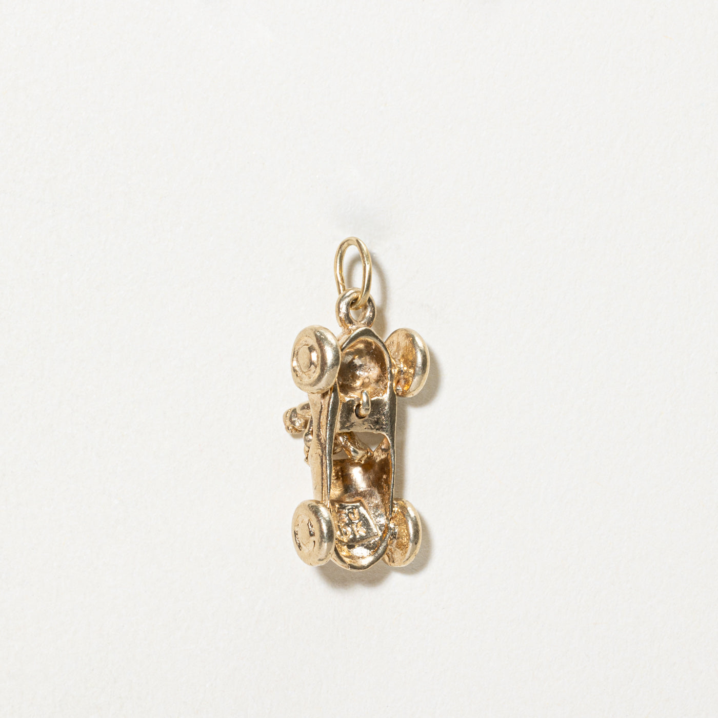 10K Yellow Gold Vintage Racing Car Charm