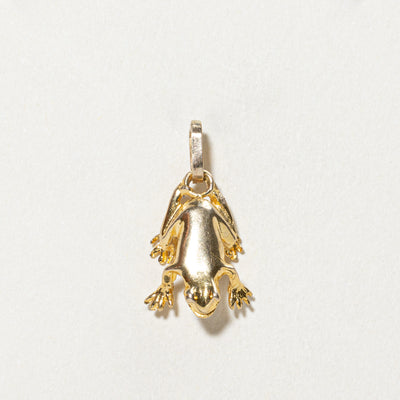 14K Yellow Gold Frog Charm