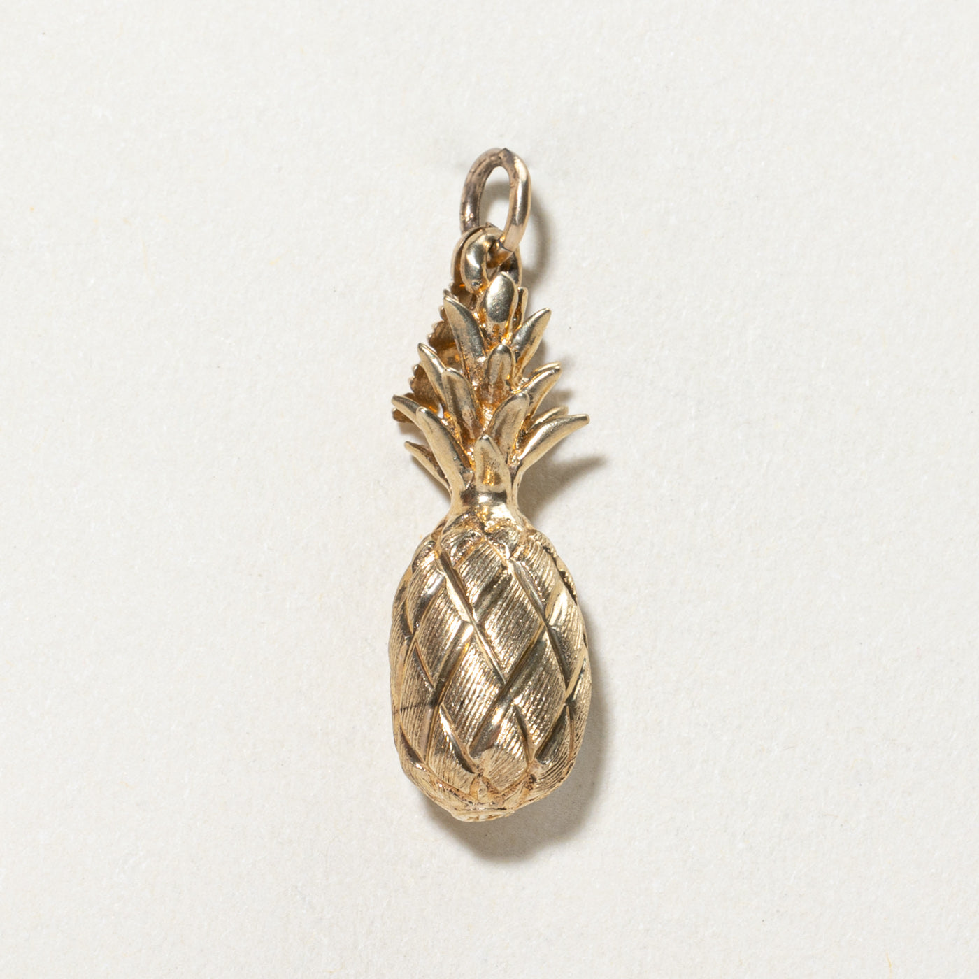 14K Yellow Gold Hawaii Pineapple Charm