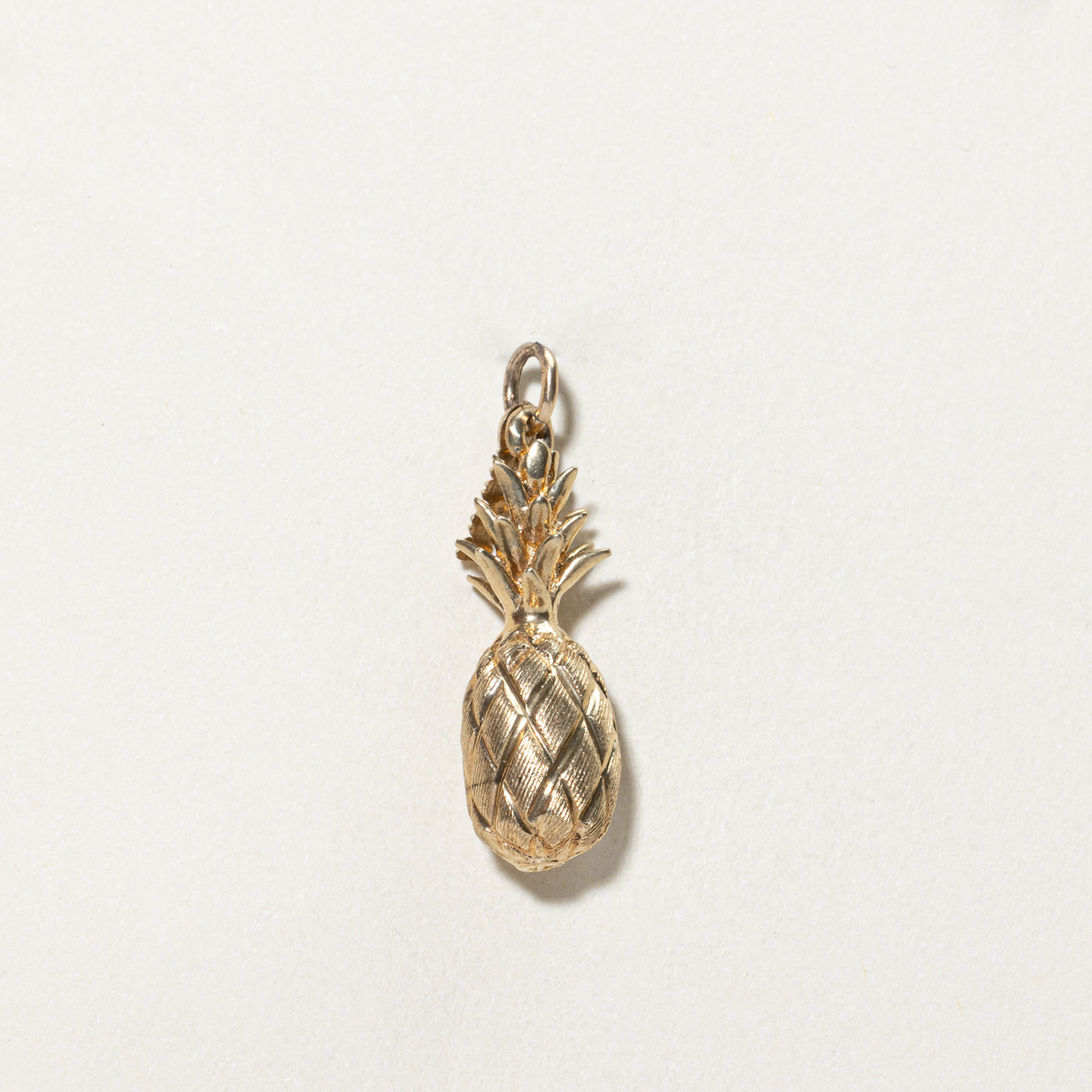 14K Yellow Gold Hawaii Pineapple Charm