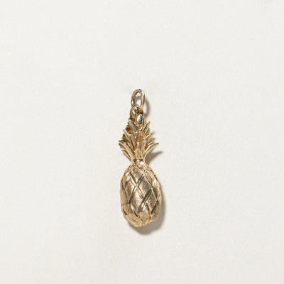 14K Yellow Gold Hawaii Pineapple Charm
