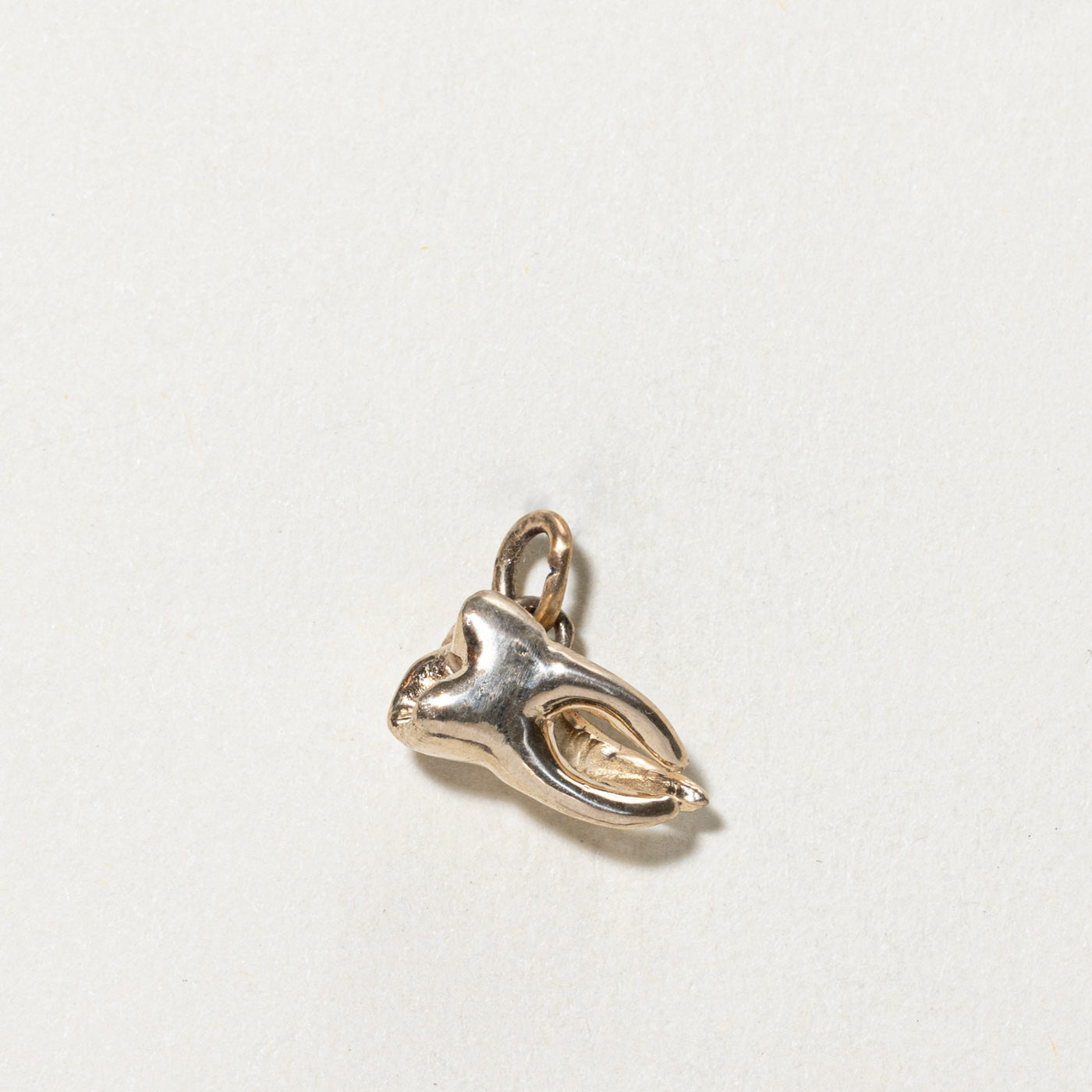 14K Yellow Gold Tooth Charm