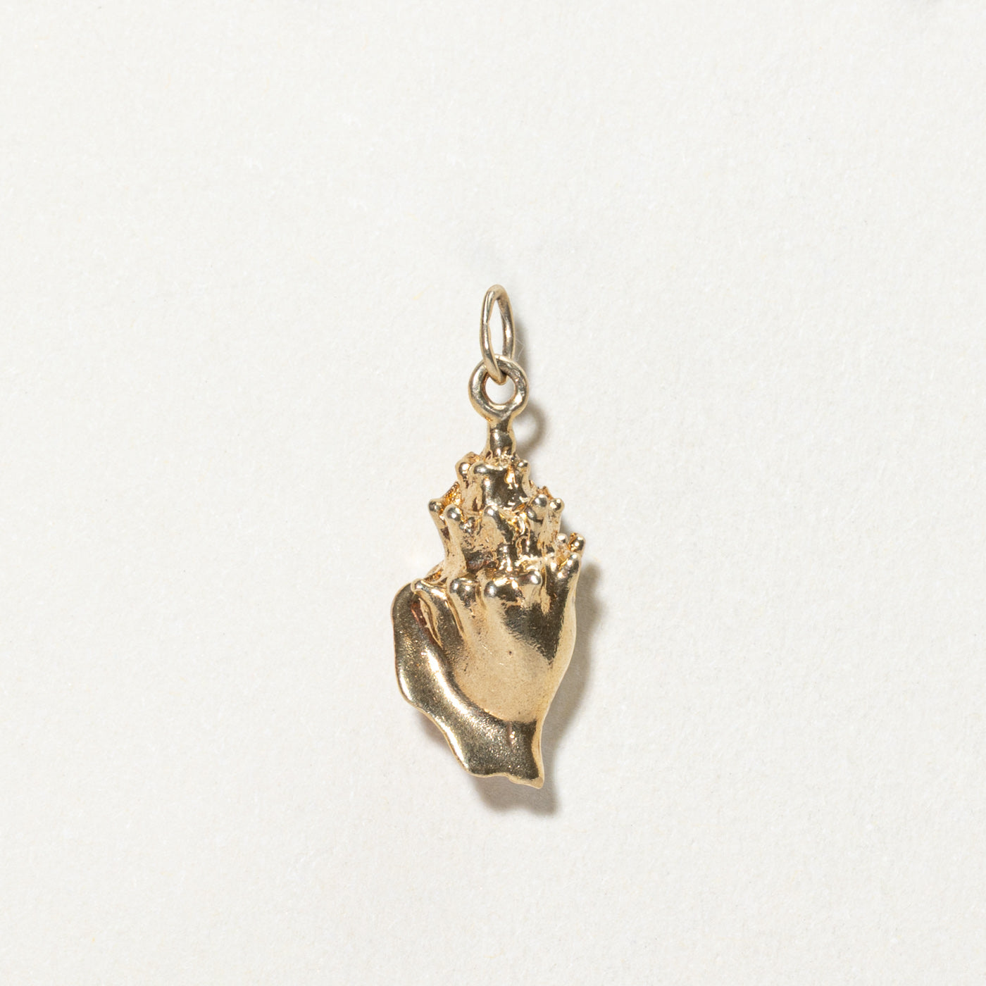14K Yellow Gold Seashell Charm