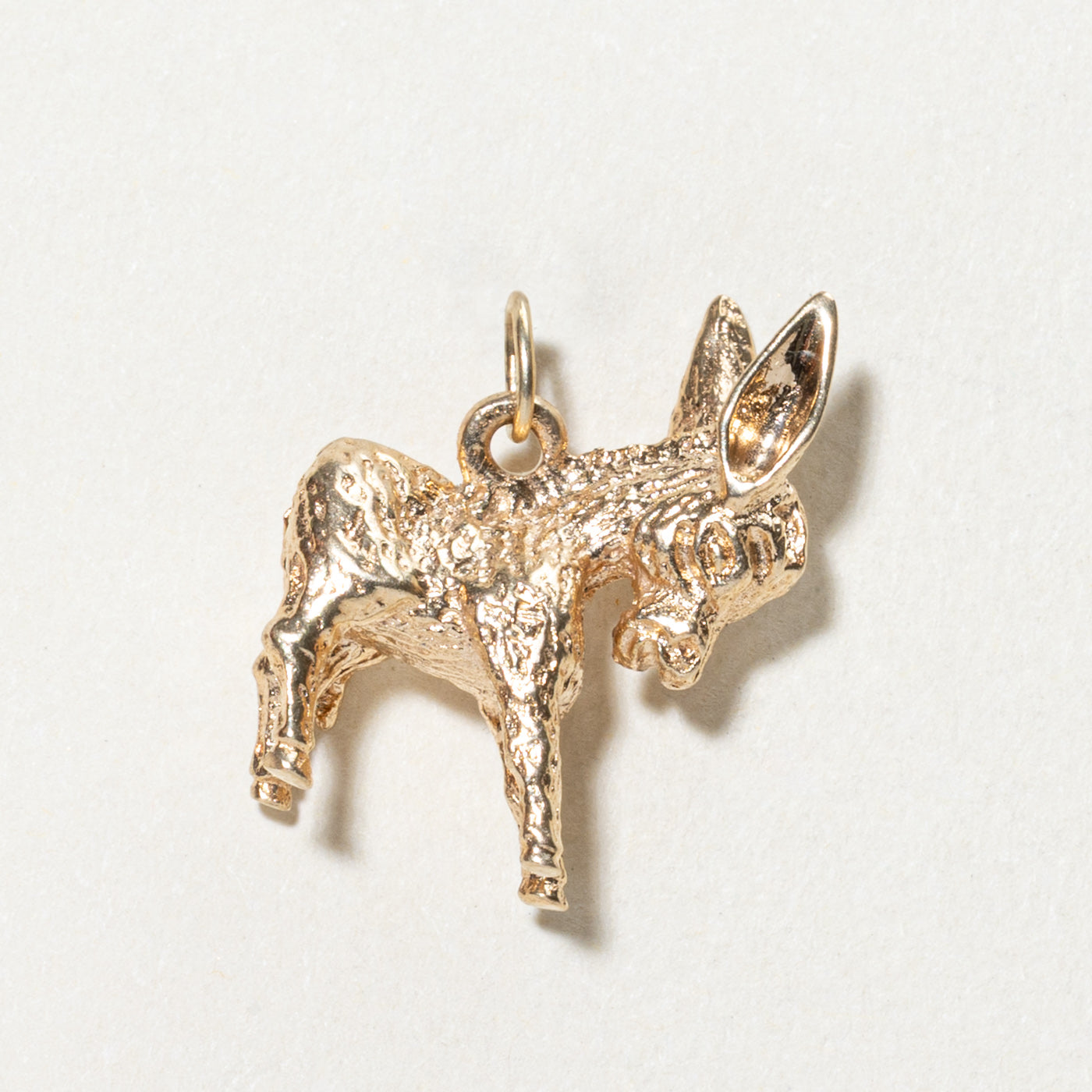 14K Yellow Gold Donkey Charm