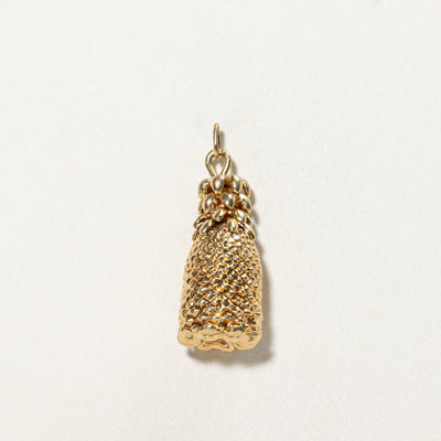 18K Yellow Gold Pineapple Charm