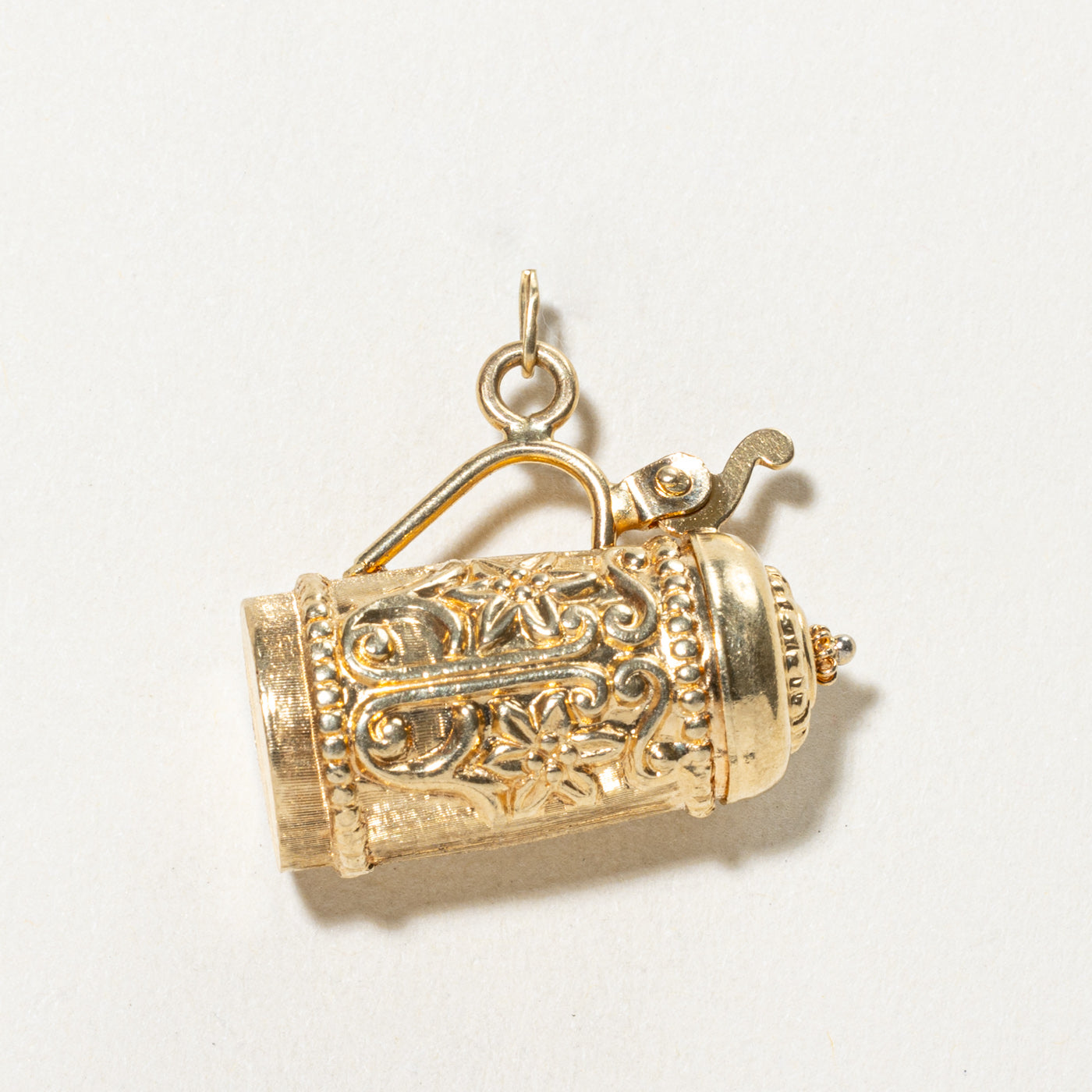 18K Yellow Gold Beer Stein Charm