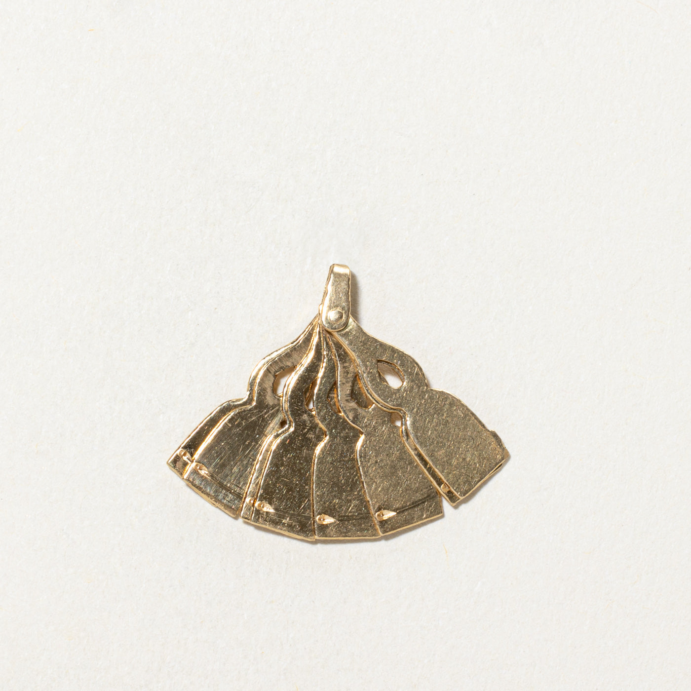 18K Yellow Gold Kinetic Fan Charm