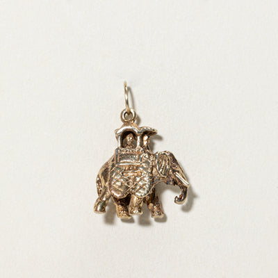 1977 Birmingham 9K Yellow Gold Elephant Charm