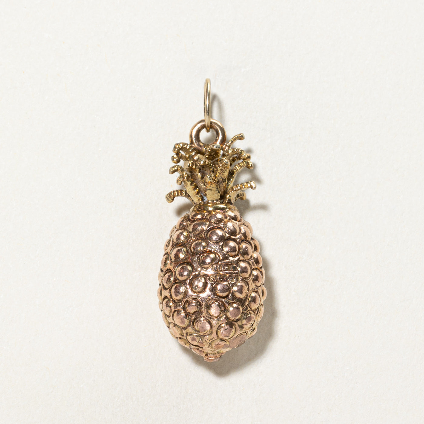 1958 London 9K Yellow Gold Pineapple Charm
