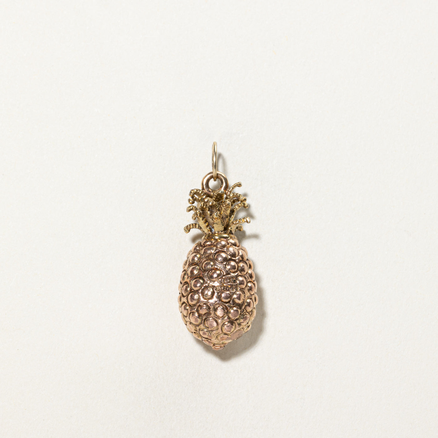 1958 London 9K Yellow Gold Pineapple Charm