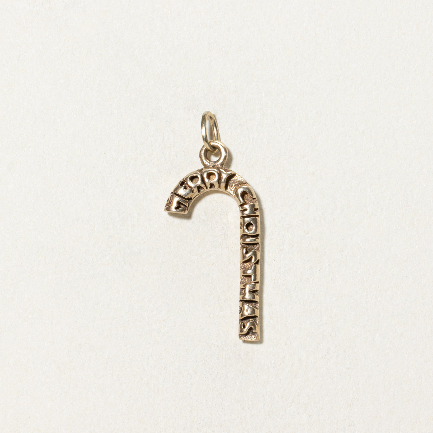 10K Merry Christmas Candy Cane Charm