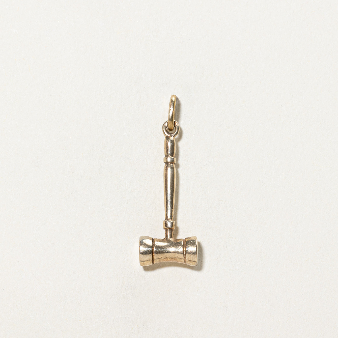 10K Yellow Gold Gavel Pendant