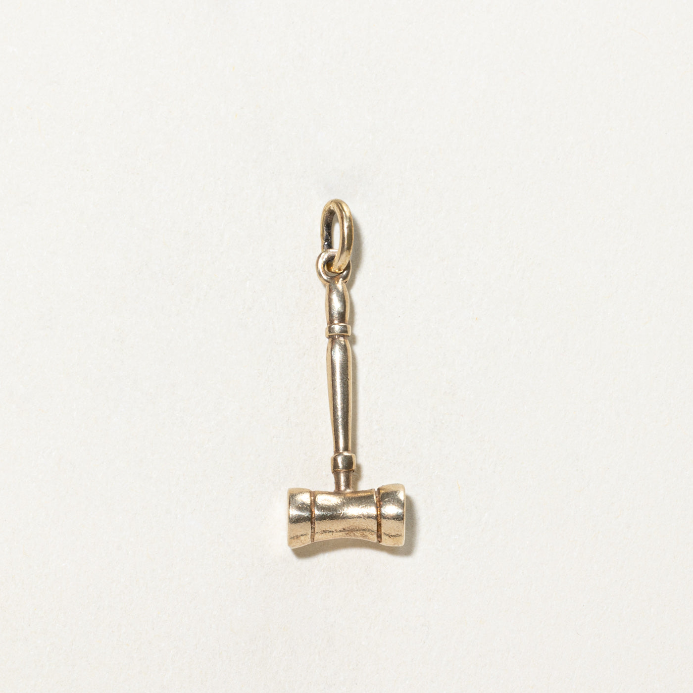 10K Yellow Gold Gavel Pendant