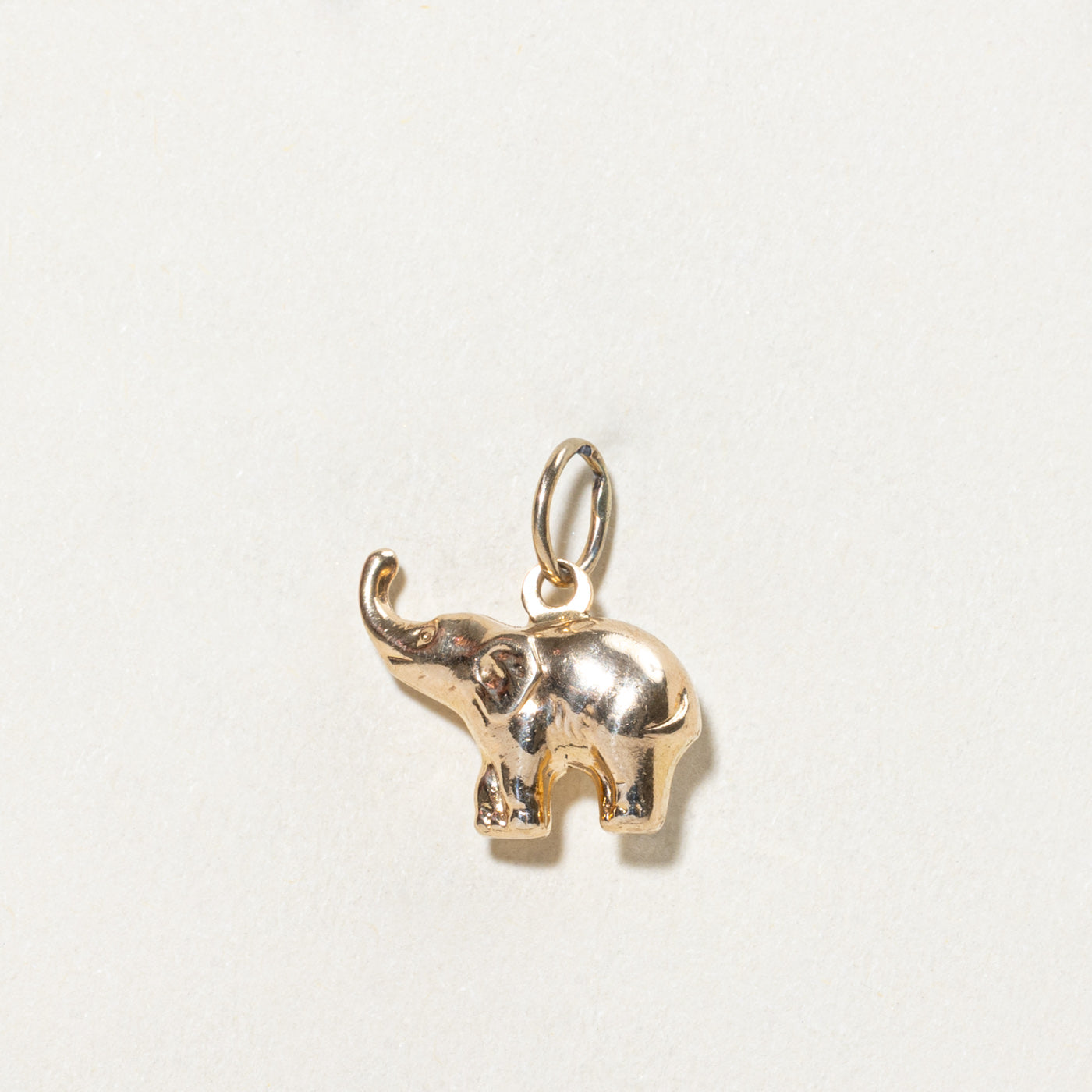 10K Yellow Gold Elephant Charm