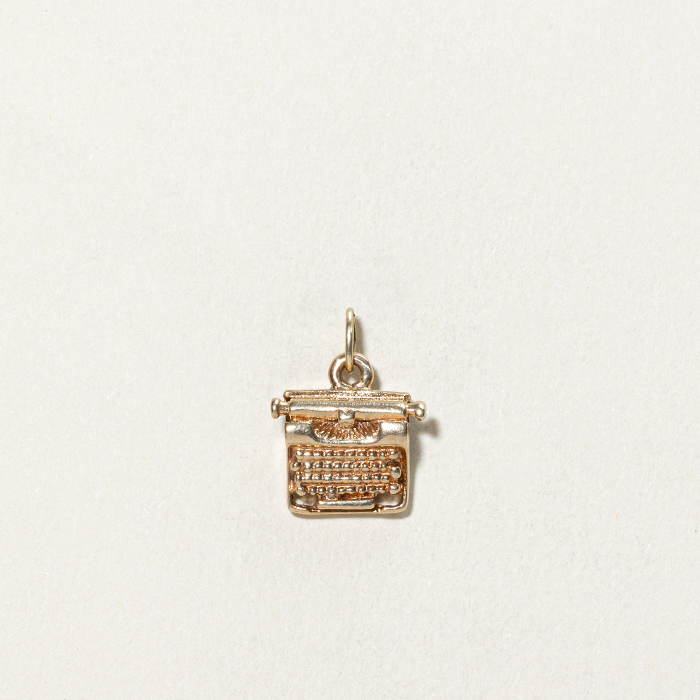 10K Yellow Gold Typewriter Charm