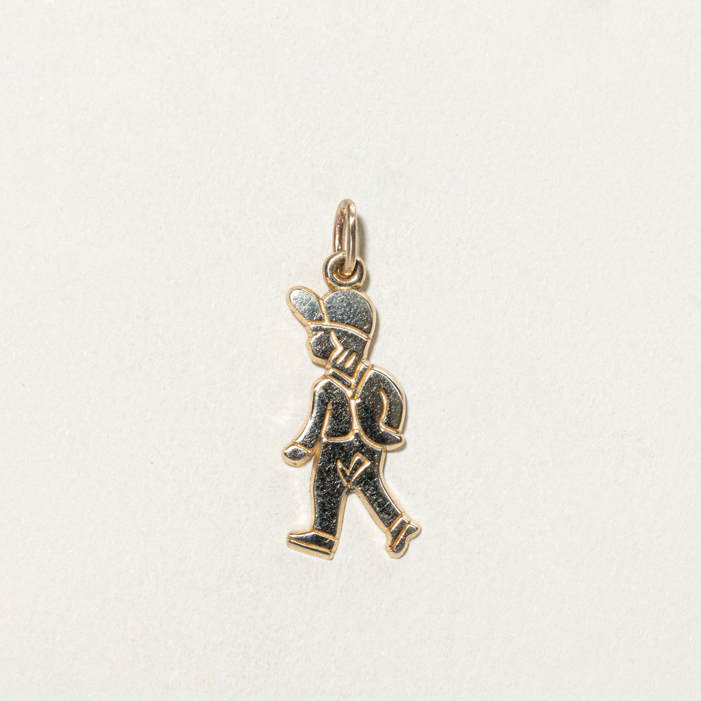 10K Yellow Gold Walking Boy Charm