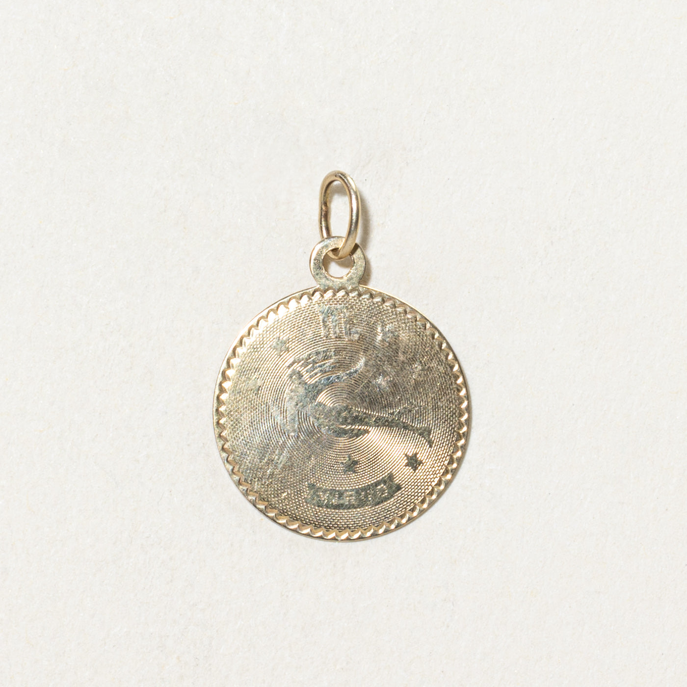 10K Yellow Gold Virgo Pendant