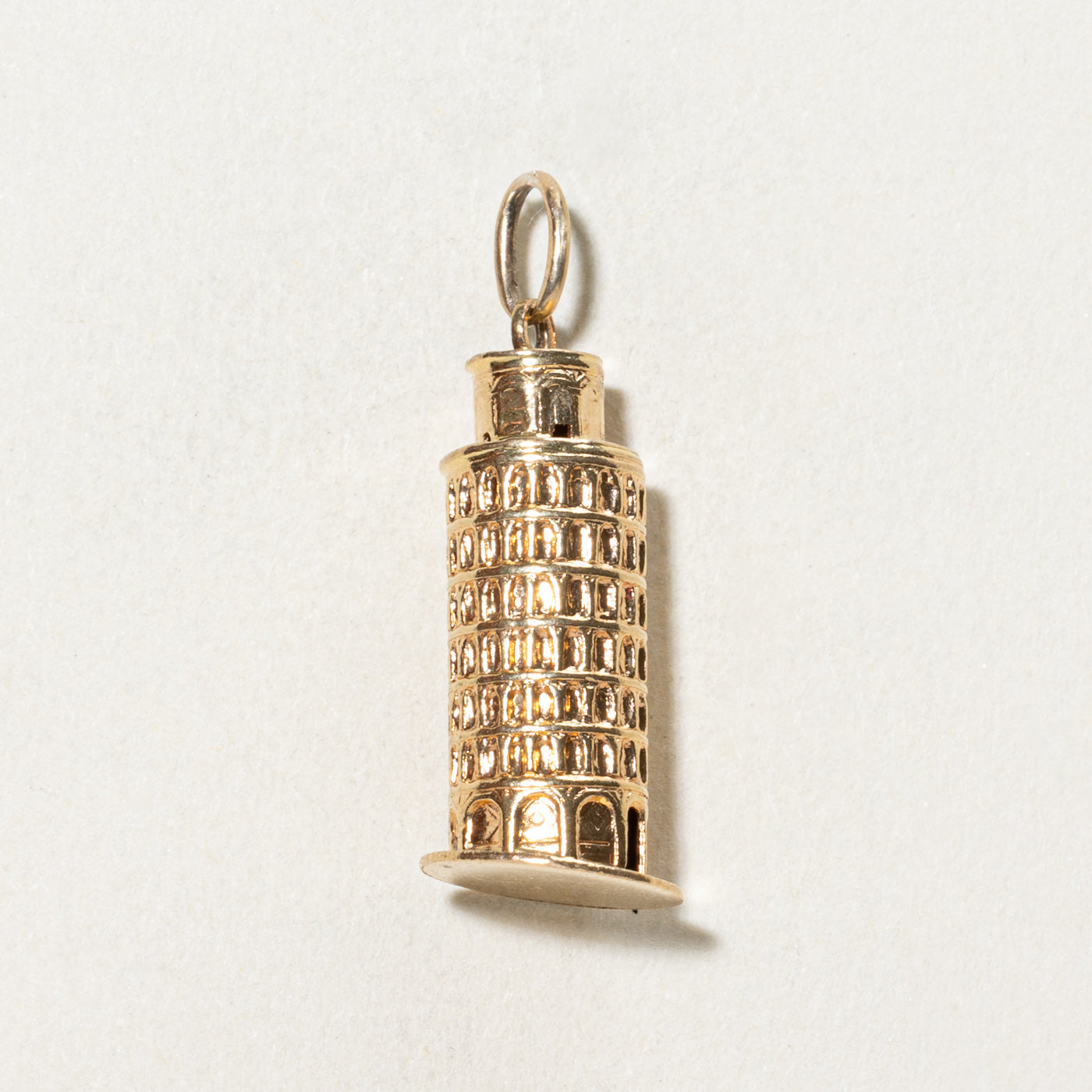 18K Leaning Tower of Pisa Charm