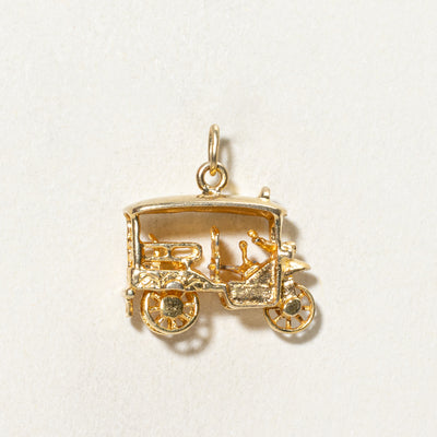18K Yellow Gold Tricycle Charm