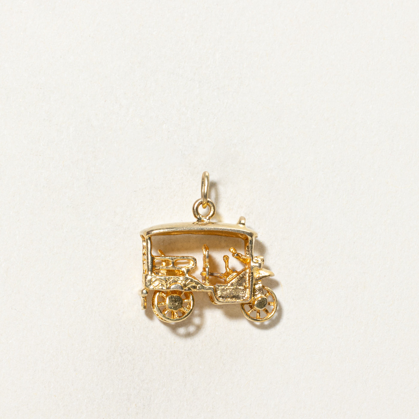 18K Yellow Gold Tricycle Charm