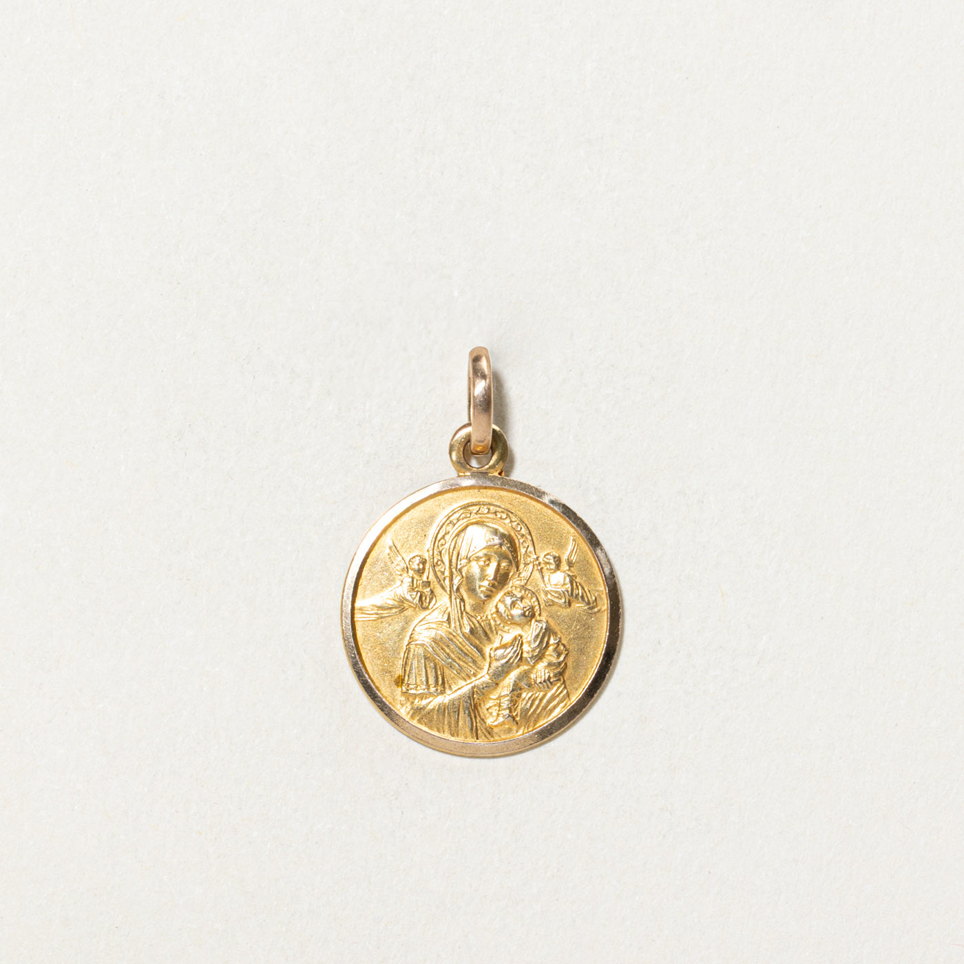 Vintage Italian Our Lady of Perpetual Help Pendant