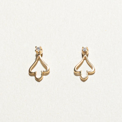 14K Diamond Stud Earrings | 0.02ct