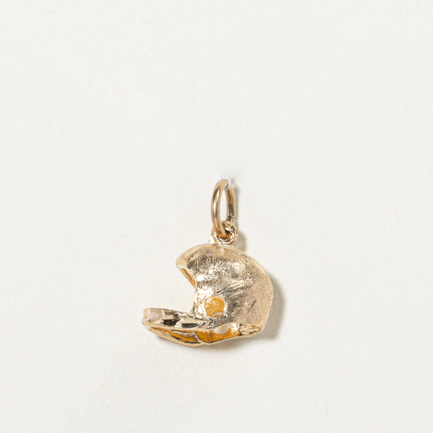 10k Yellow Gold Football Helmet Charm