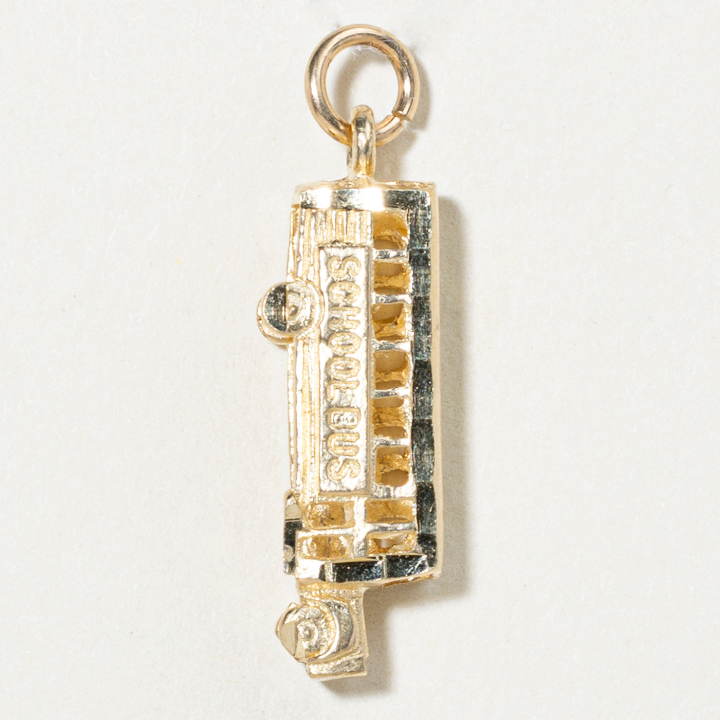 10k Yellow Gold School Bus Charm