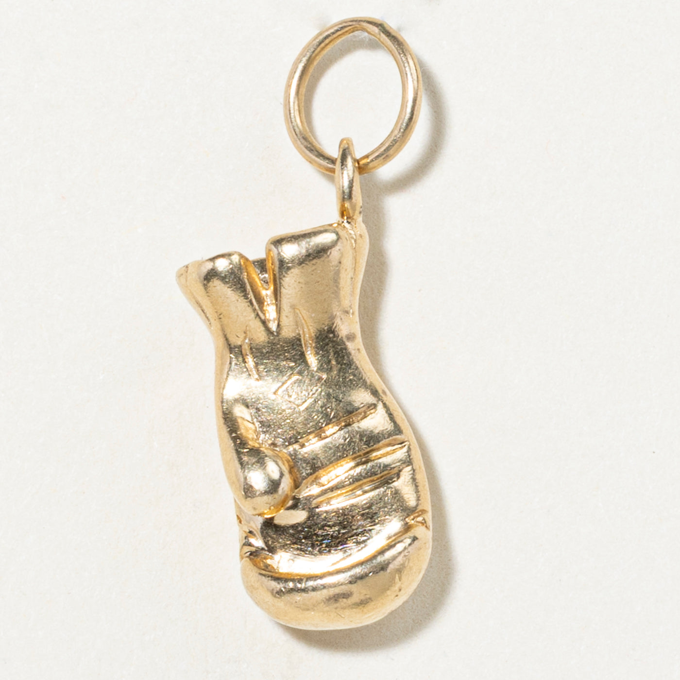 14k Yellow Gold Boxing Glove Charm