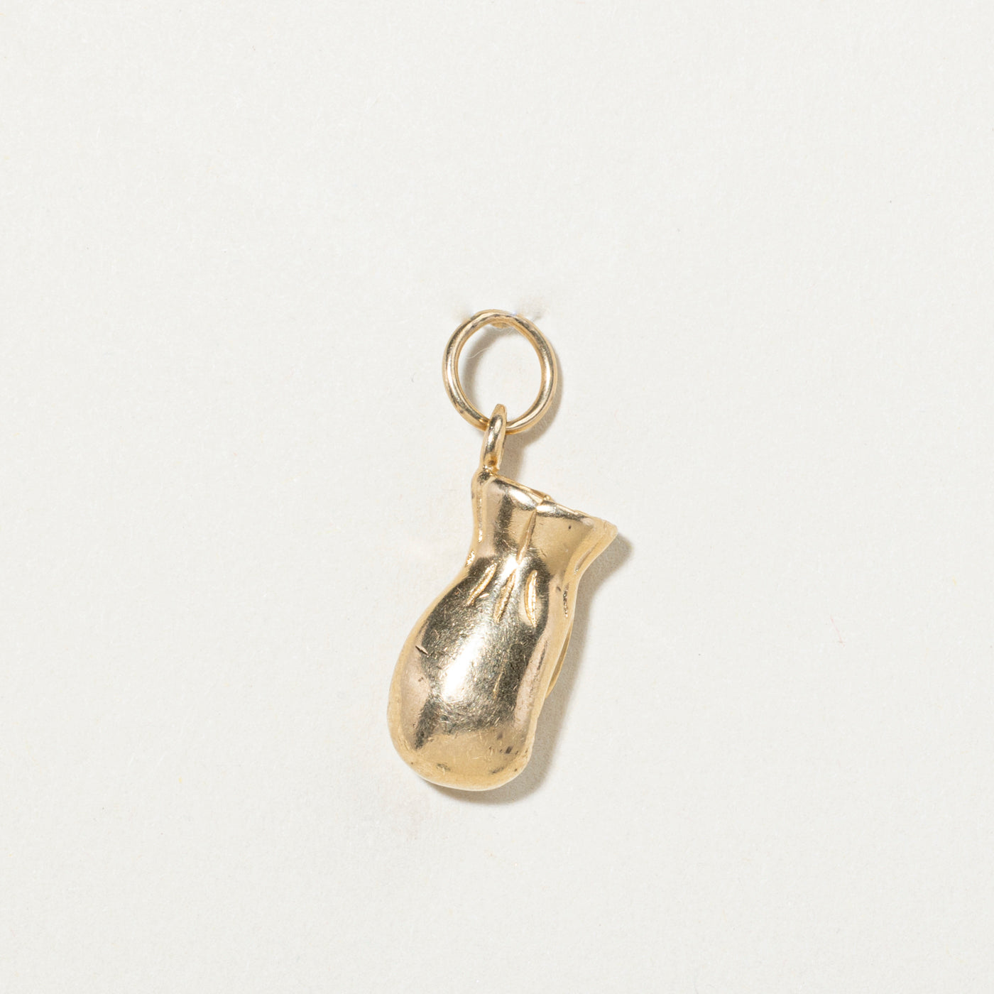 14k Yellow Gold Boxing Glove Charm