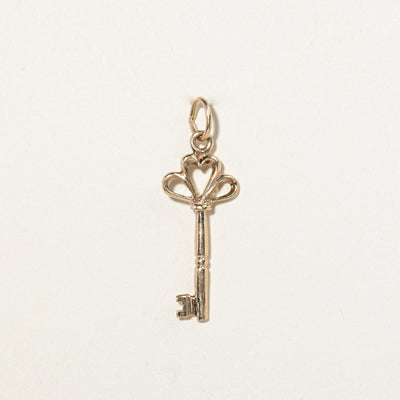 10k Yellow Gold Key Charm