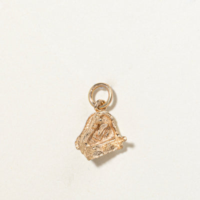 9K Yellow Gold Piano Charm