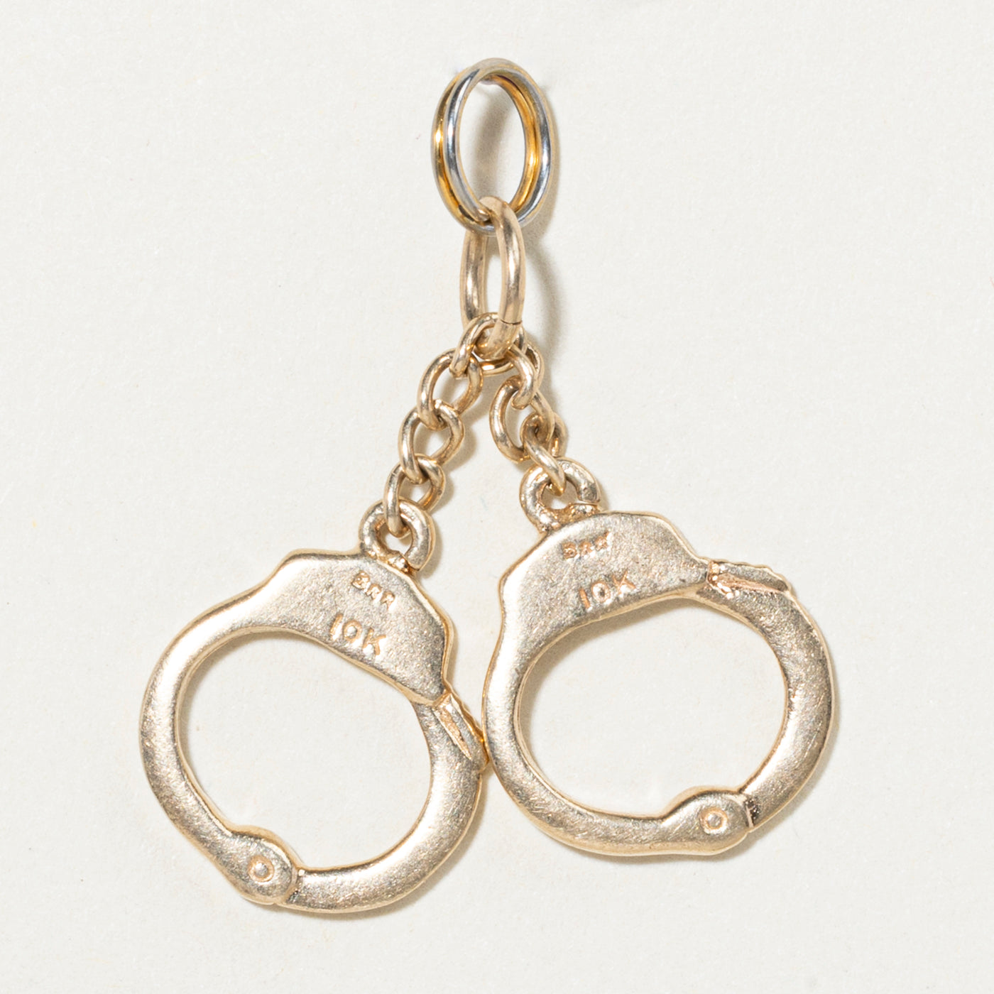 10k Yellow Gold Handcuffs Charm