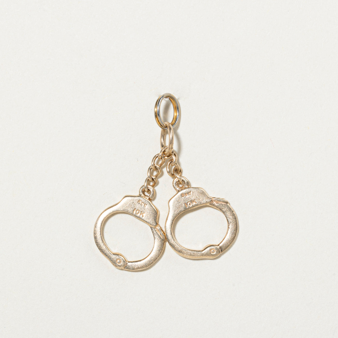 10k Yellow Gold Handcuffs Charm