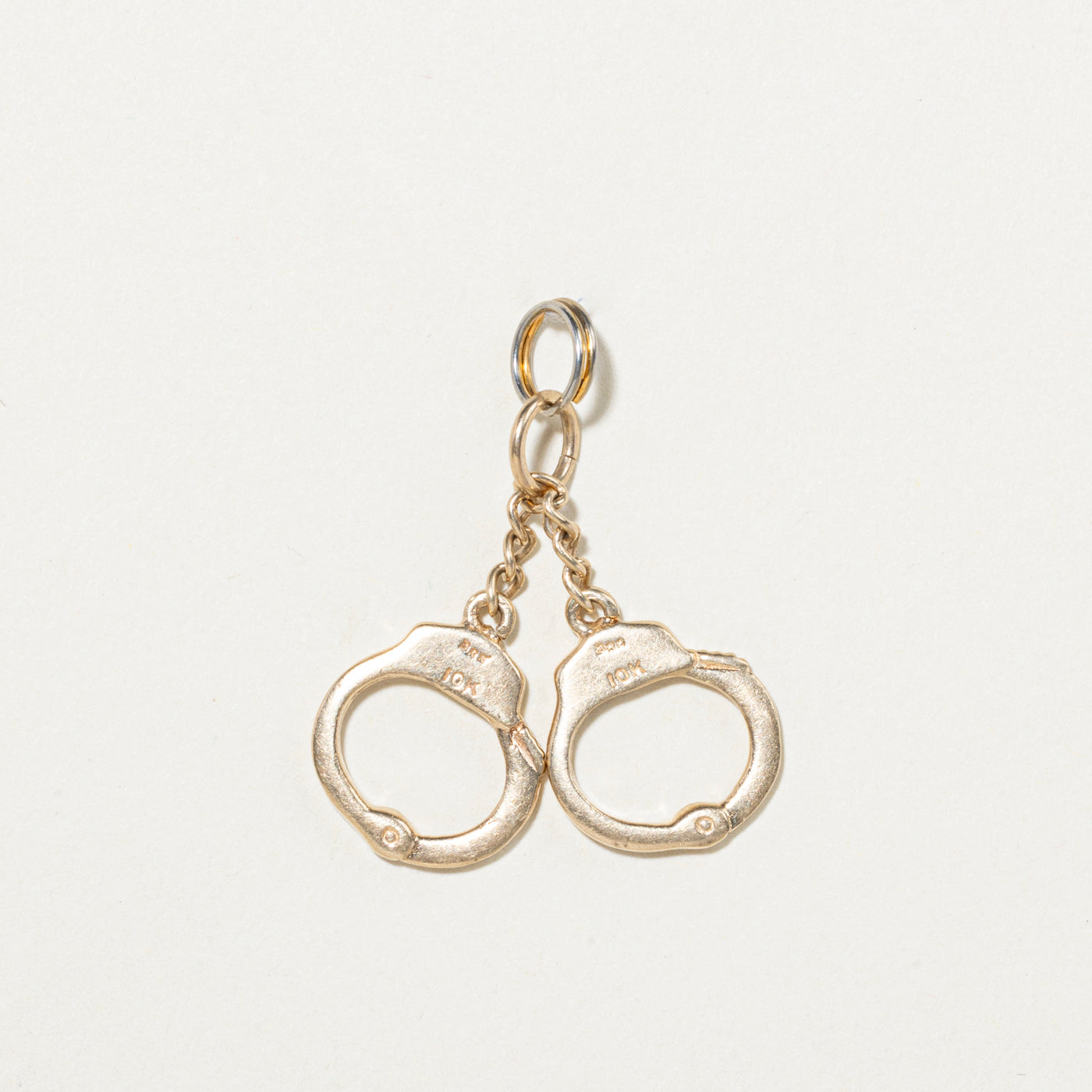 10k Yellow Gold Handcuffs Charm
