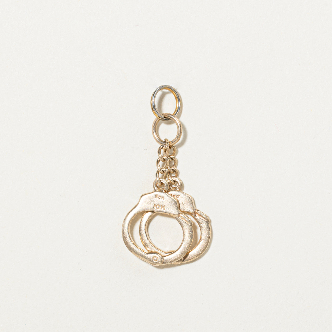 10k Yellow Gold Handcuffs Charm