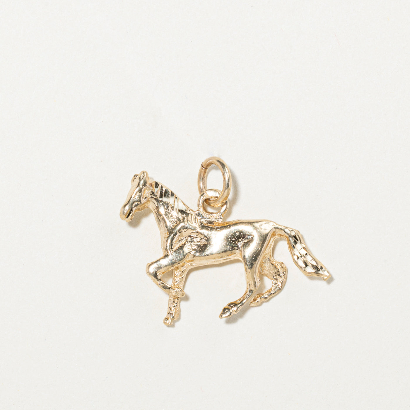 10k Yellow Gold Horse Charm